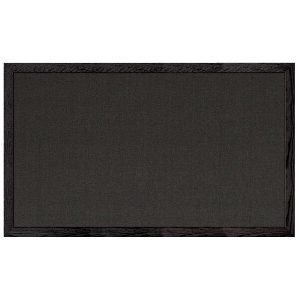 Combo Board, 18"x24", Bronze Frame/Black Porcelain & Forbo